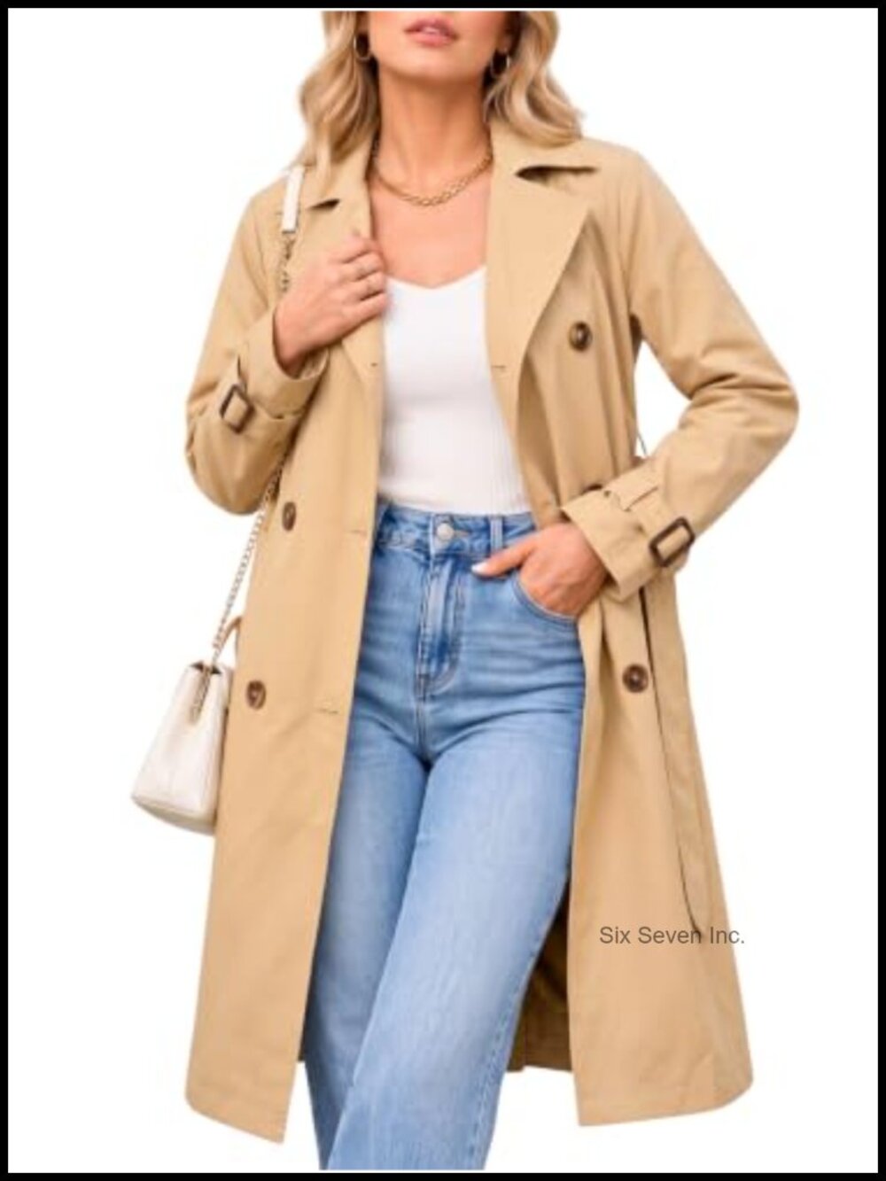 Steve Madden Oversized Lapel Trench Coat Fall Jacket